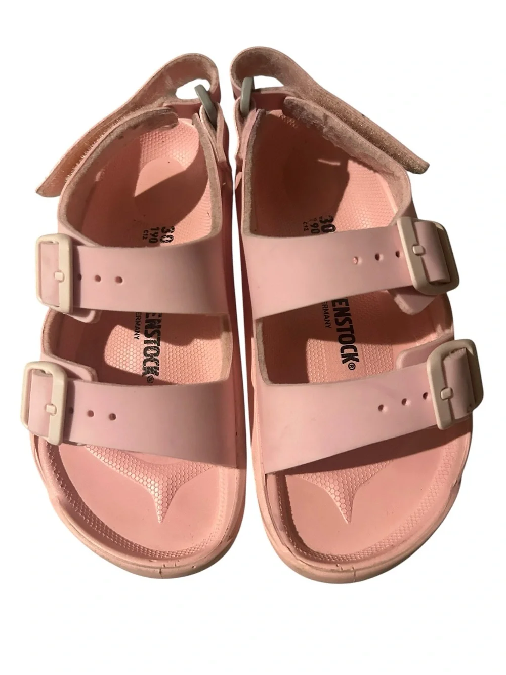 Birkenstock Kids Pink EVA Two-Strap Sandals size 12